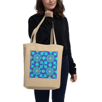 Tile Collection Bags - Bright Blue Tile Eco Tote Bag