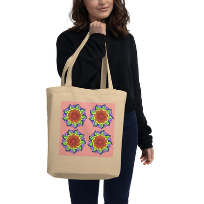 Tote Bag - Rainbow Flower