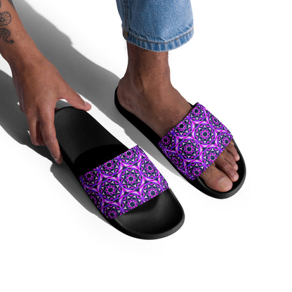 Tile Collection Men’s Slides - Purple Tile Men’s Slides