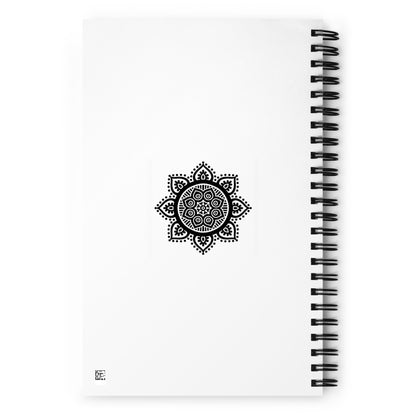 Spiral Notebook - Black on White