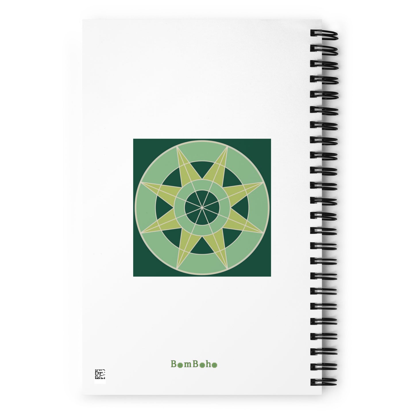 Spiral Notebook - Dark Green Tile