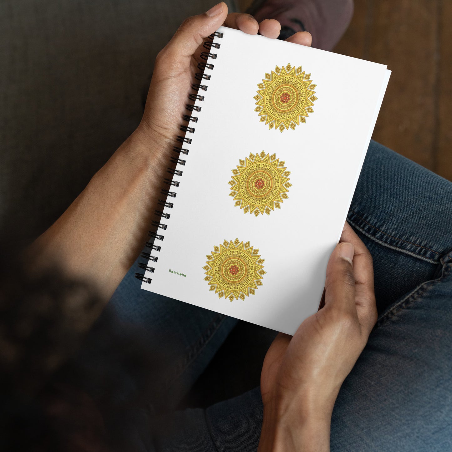 Spiral Notebook - Yellow Mandala