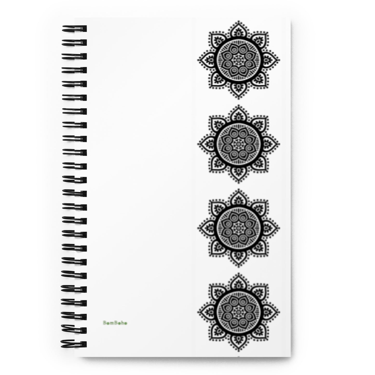 Spiral Notebook - Black on White
