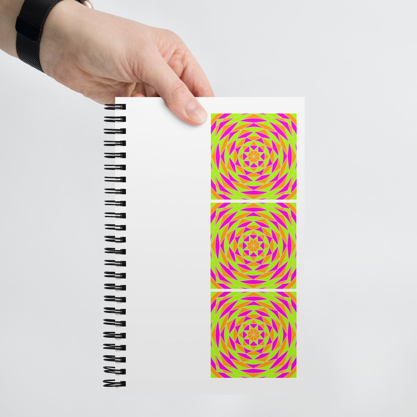 Spiral Notebook - Pink Tile