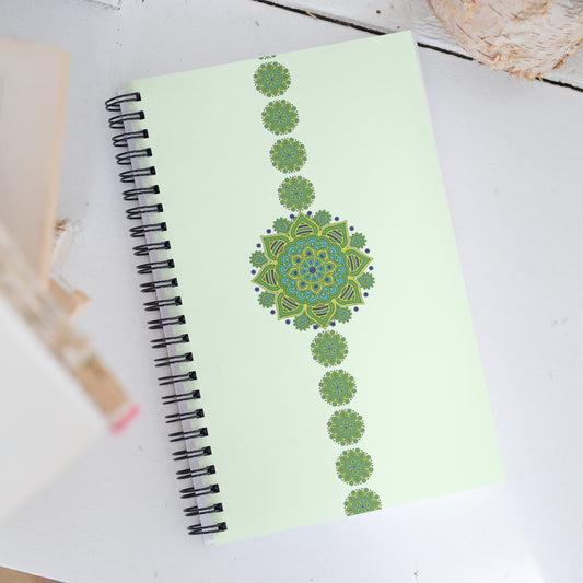 Spiral Notebook - Green Mandala