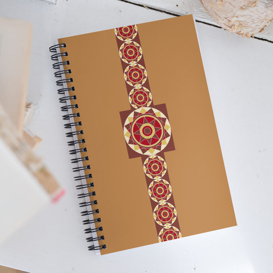 Spiral Notebook - Brown Tile