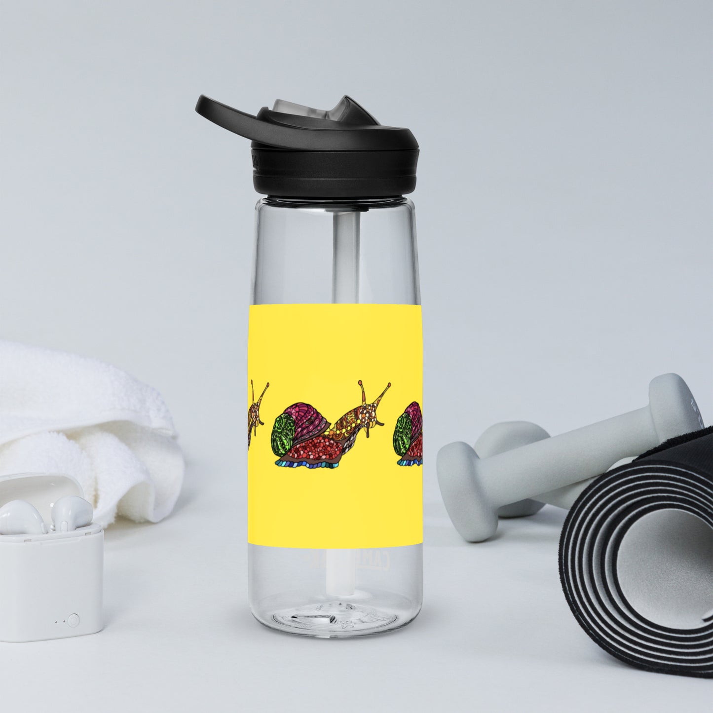 Sports Water Bottle - Slow Down Snail