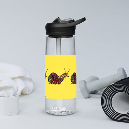 Sports Water Bottle - Slow Down Snail