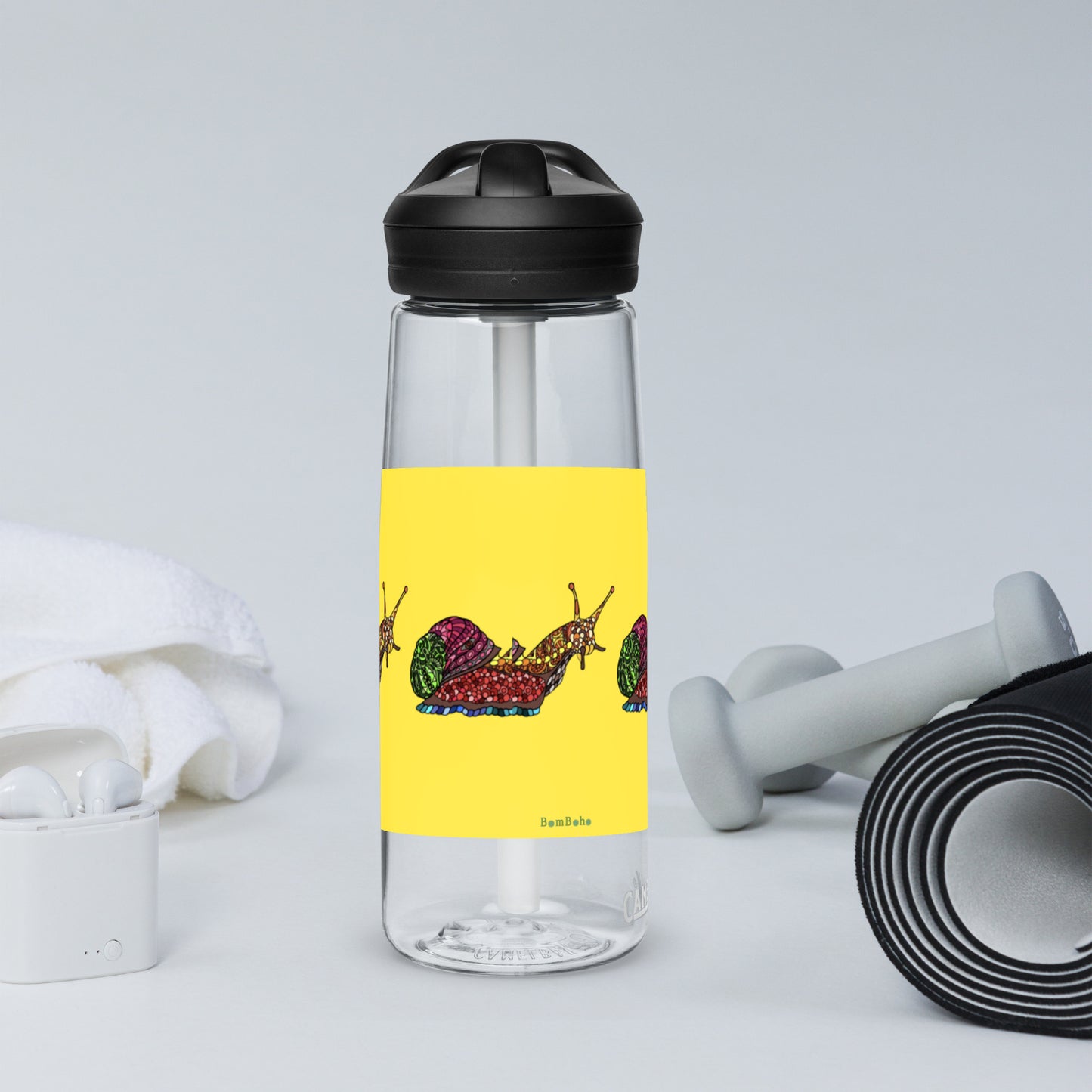 Sports Water Bottle - Slow Down Snail