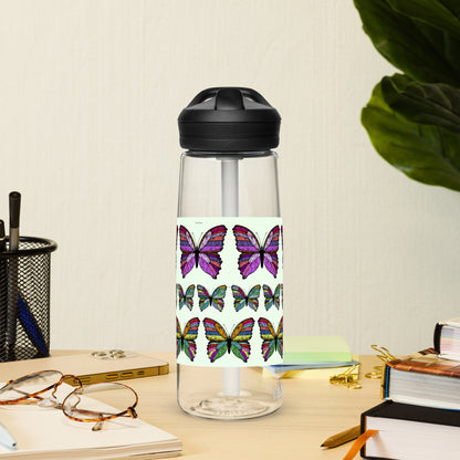 Sports Water Bottle - Butterfly Flutter