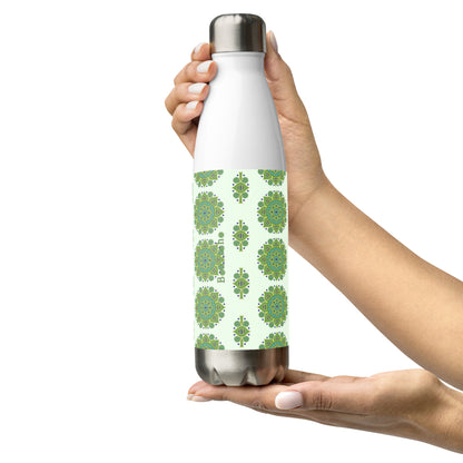 Mandala Collection Water Bottles - Green Mandala Stainless Steel Water Bottle