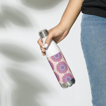 Mandala Collection Water Bottles - Pink Mandala Stainless Steel Water Bottle