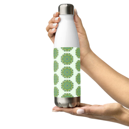 Mandala Collection Water Bottles - Green Mandala Stainless Steel Water Bottle