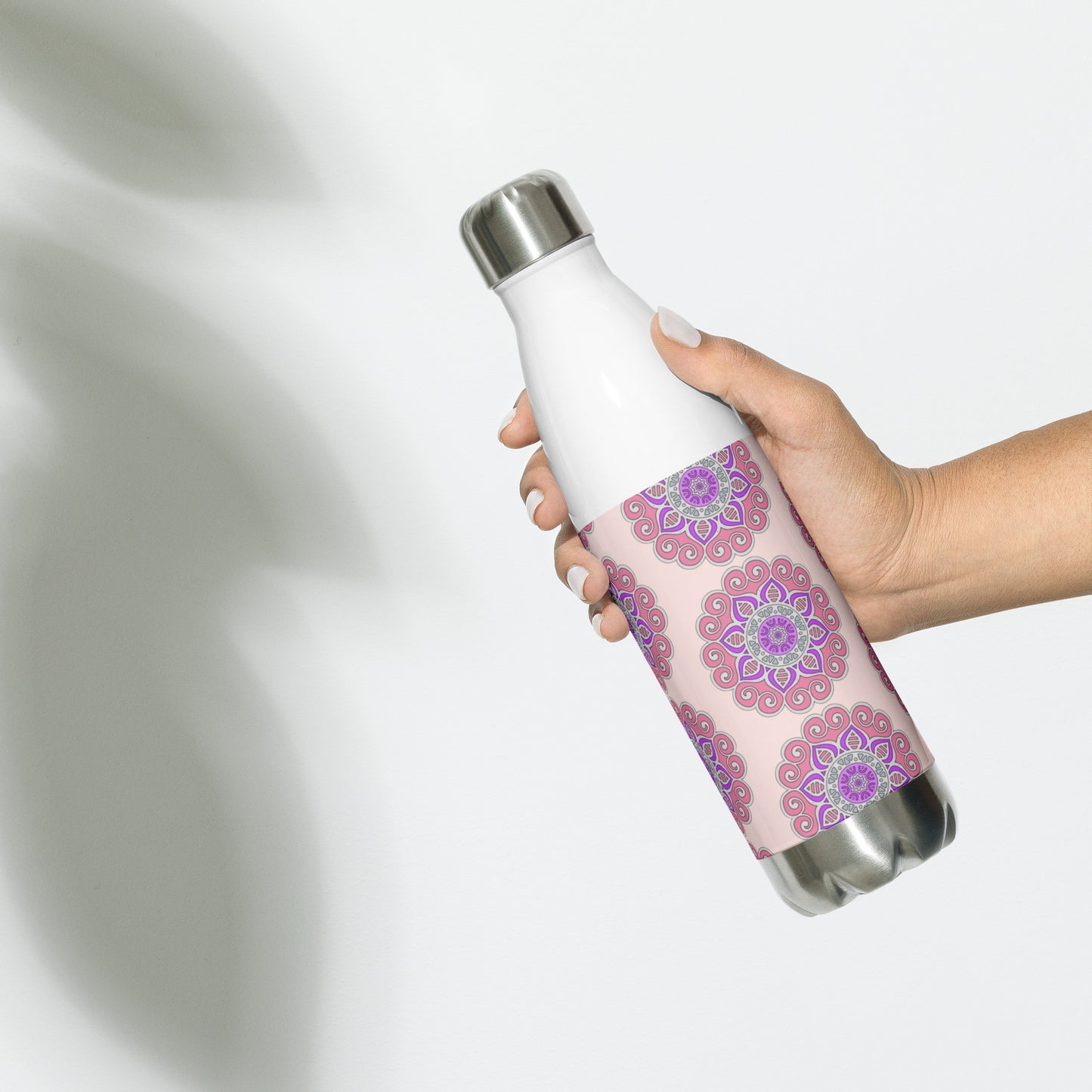 Mandala Collection Water Bottles - Pink Mandala Stainless Steel Water Bottle