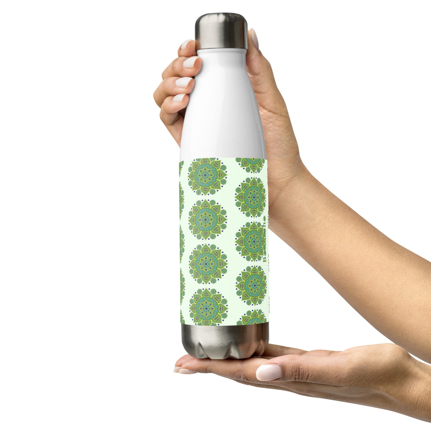 Mandala Collection Water Bottles - Green Mandala Stainless Steel Water Bottle