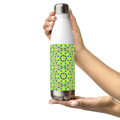 Tile Collection Stainless Steel Water Bottle - Green Tile Water Bottle