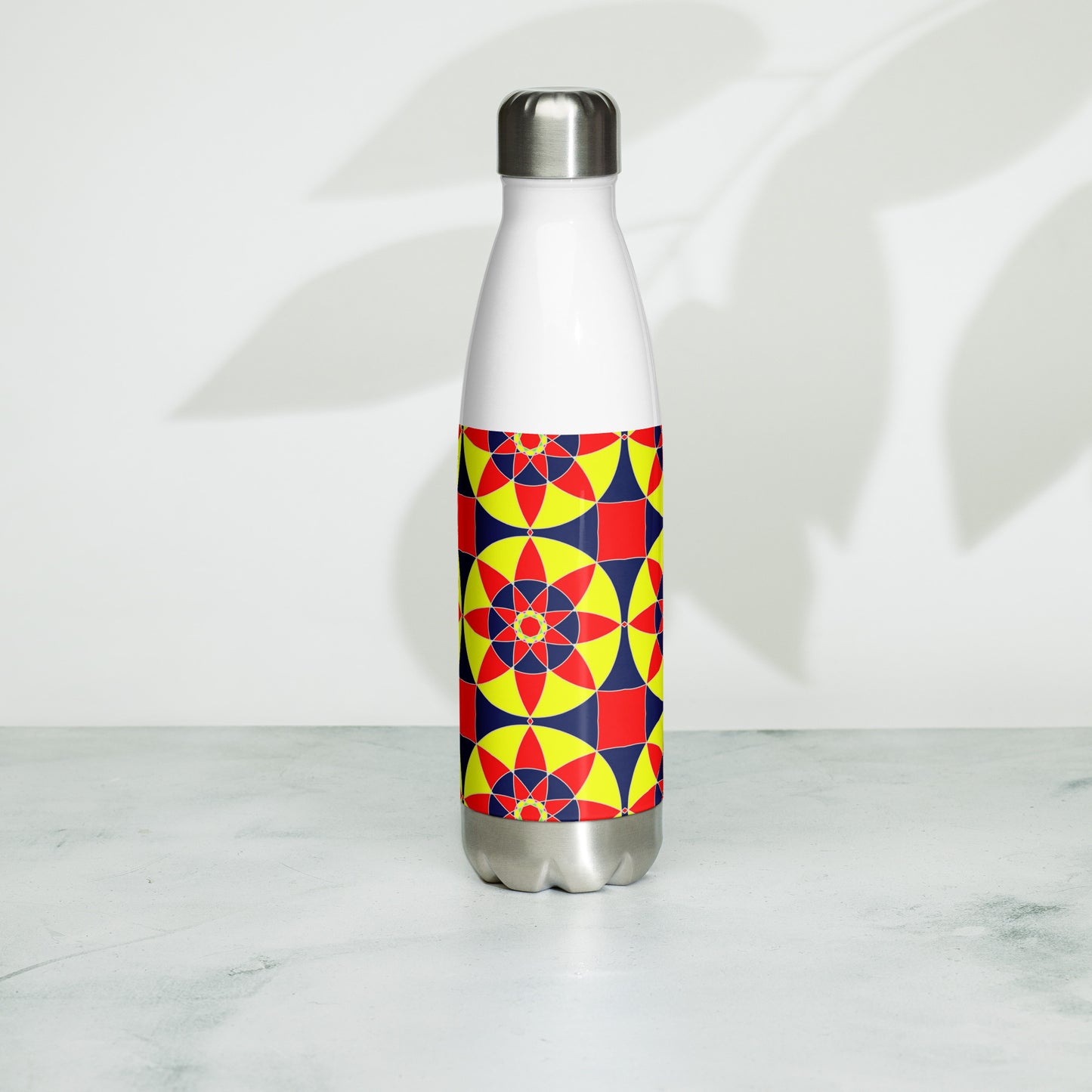 Tile Collection Stainless Steel Water Bottles - Dark Blue Tile Water Bottle