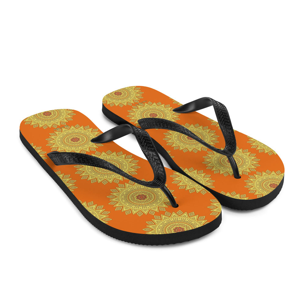 Flip-Flops - Yellow Mandala