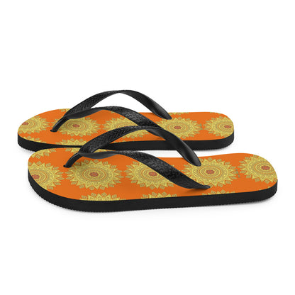 Flip-Flops - Yellow Mandala