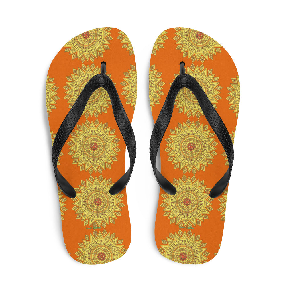 Flip-Flops - Yellow Mandala