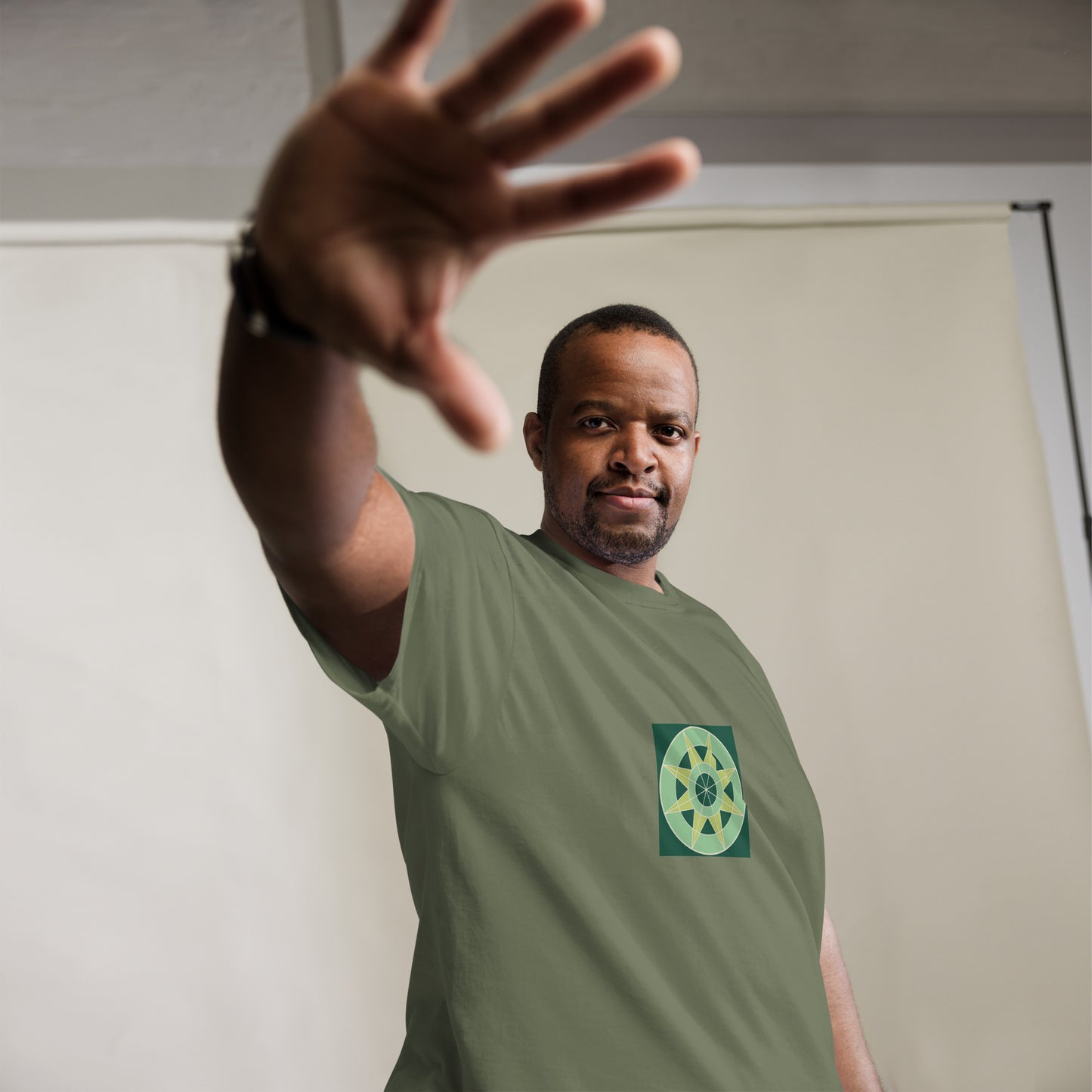 Tile Collection Tshirts - Unisex Classic Tee With Green Tile