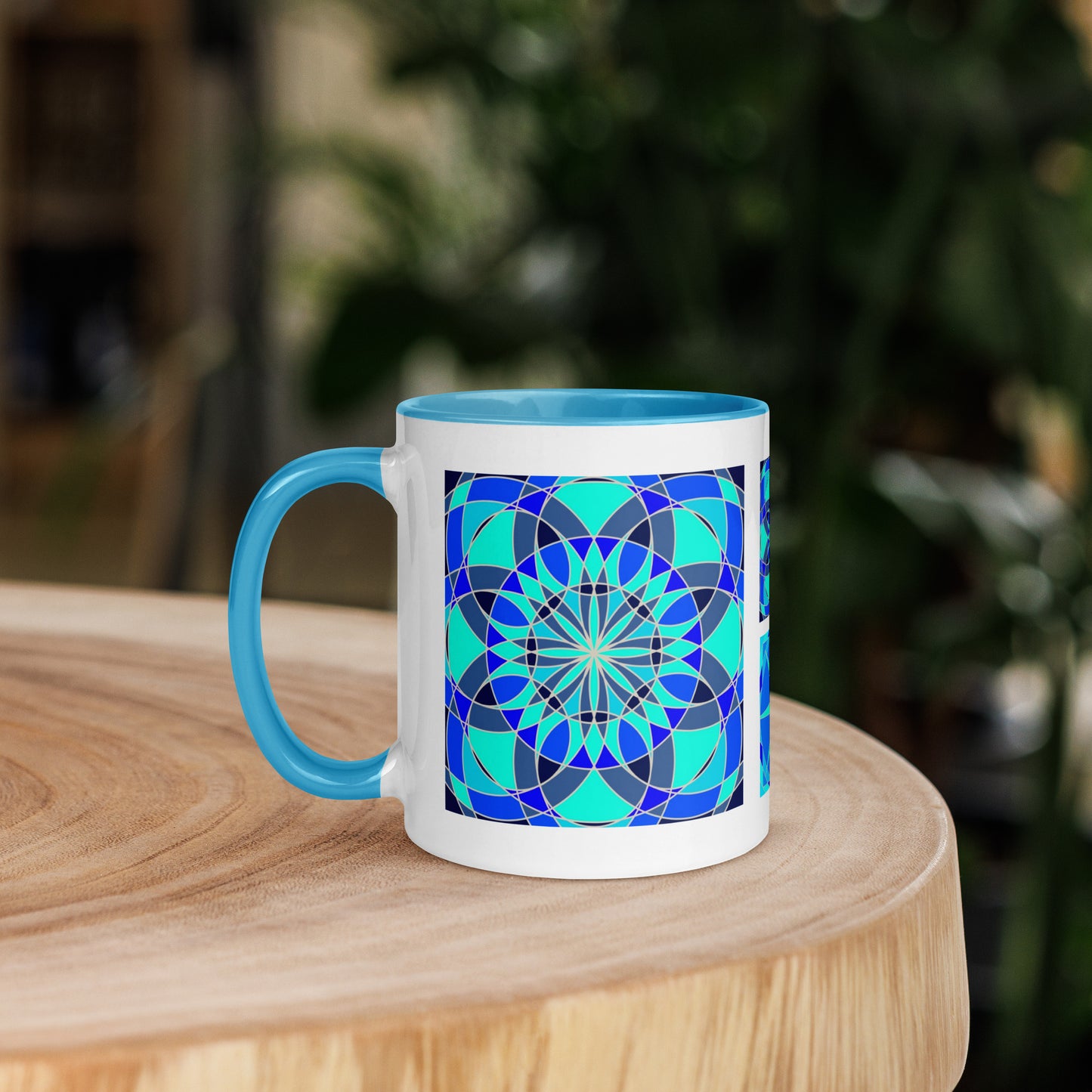 11 oz Glossy Mug - Blue Tile