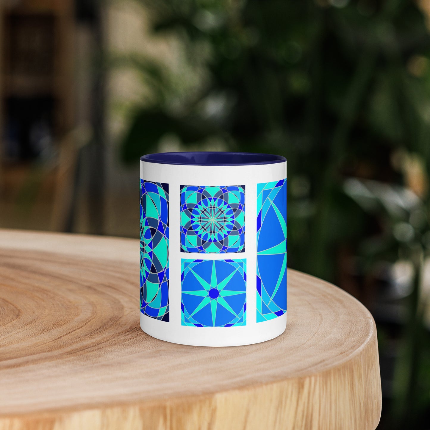 11 oz Glossy Mug - Blue Tile