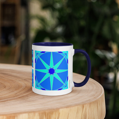 11 oz Glossy Mug - Blue Tile