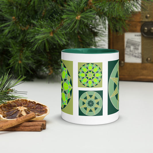 11 oz Glossy Mug - Shades of Green