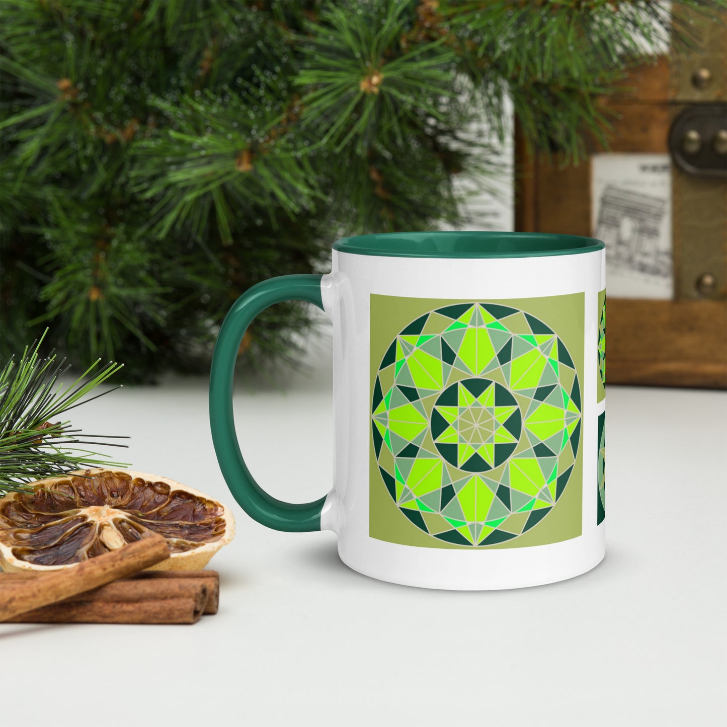 11 oz Glossy Mug - Shades of Green