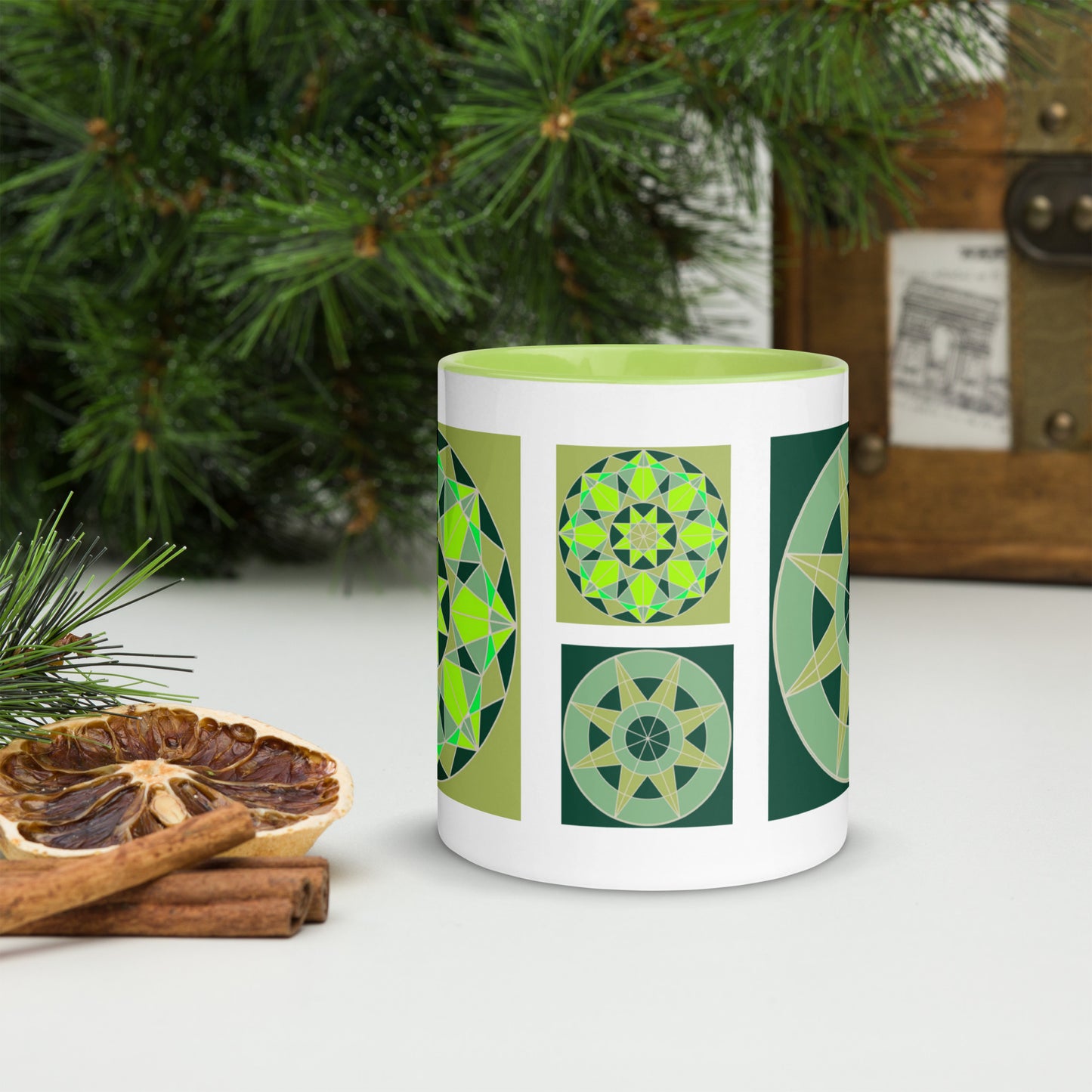 11 oz Glossy Mug - Shades of Green