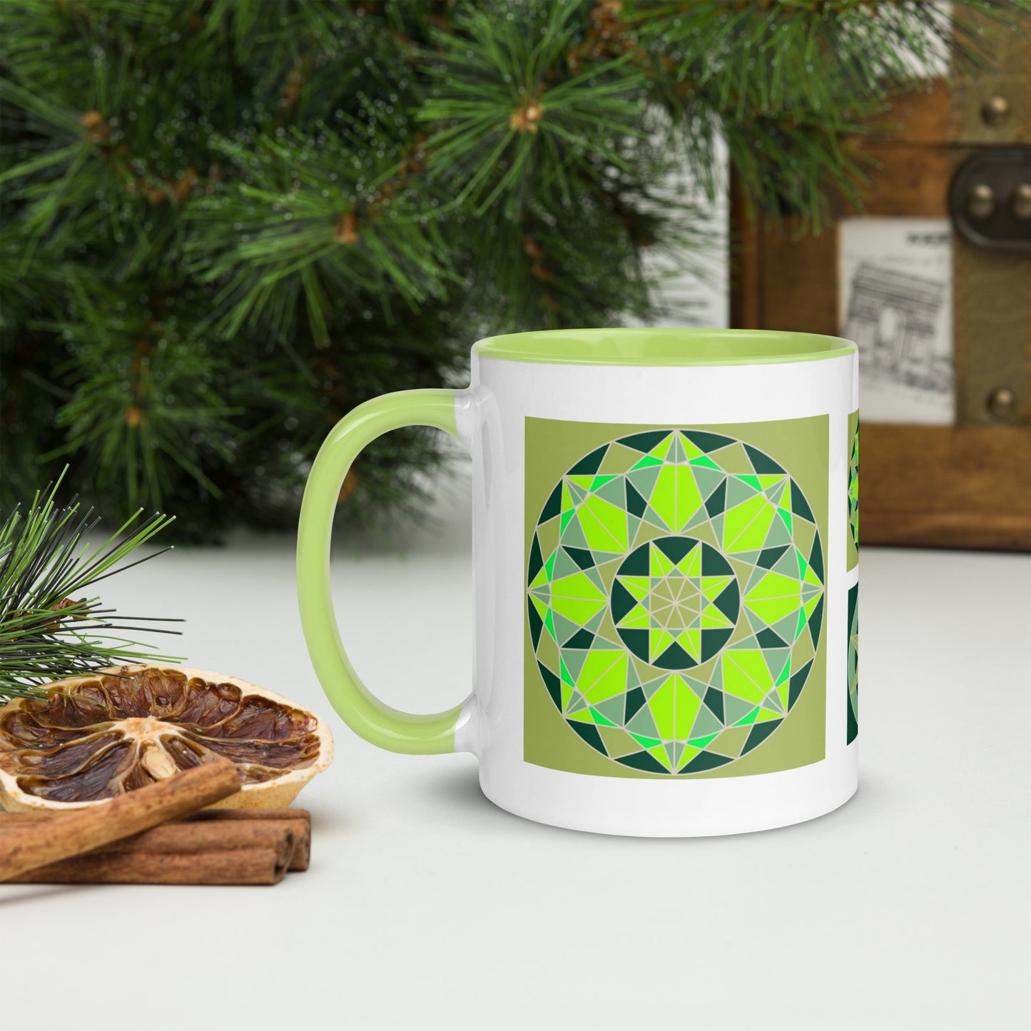 11 oz Glossy Mug - Shades of Green