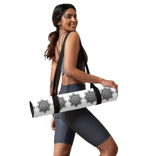 Mandala Collection Yoga Mats - Black Mandala Yoga Mat