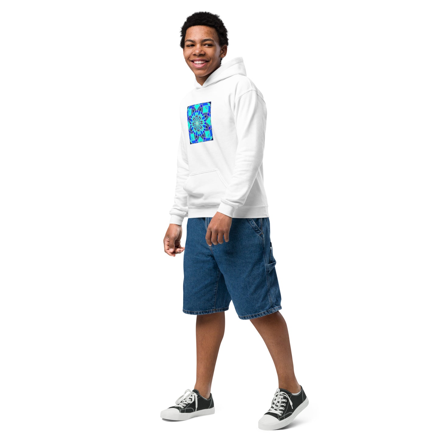 Tile Collection Child Hoodies - Blue Tile Kids Hoodie